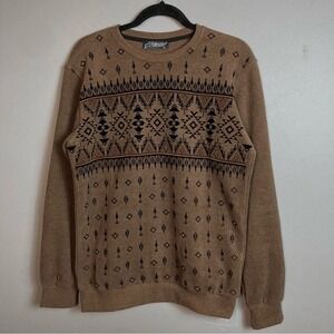 Corazzo Motorcycle‎ men's xl / extra large sweatshirt aztec southwestern brown